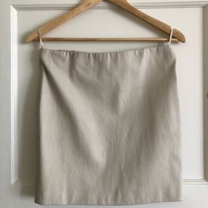 The Row Leather Mini Skirt